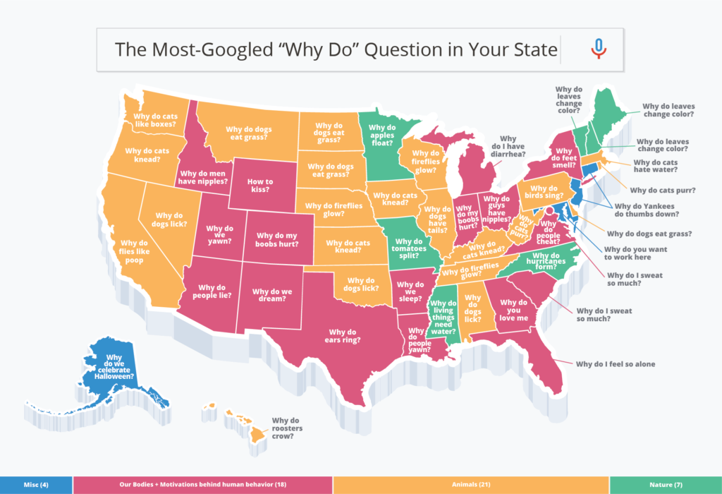 The MostGoogled “Why Do” Question in Your State